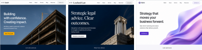 Construction, legal and marketing concept direction previews